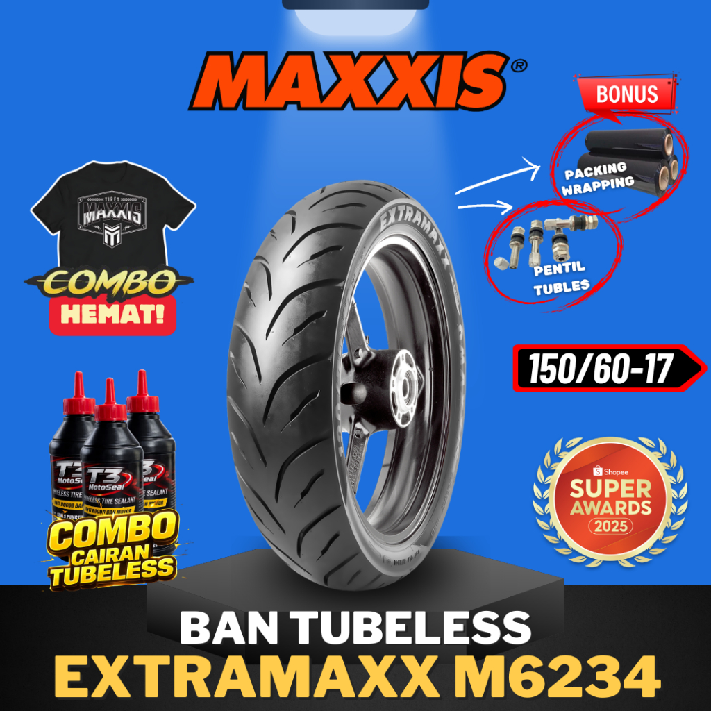 [READY COD] MAXXIS EXTRAMAXX RING 17 / BAN MAXXIS 150/60-17 / 160-60-17 BAN TUBELESS BAN LUAR / BAN 