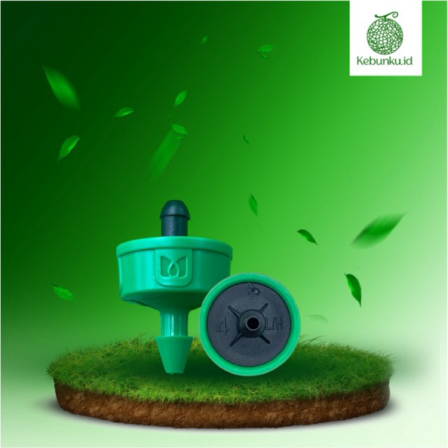 Dripper Emitter Low Pressure || No-Drain PC Dripper High Quality - Pengairan Sistem Fertigasi
