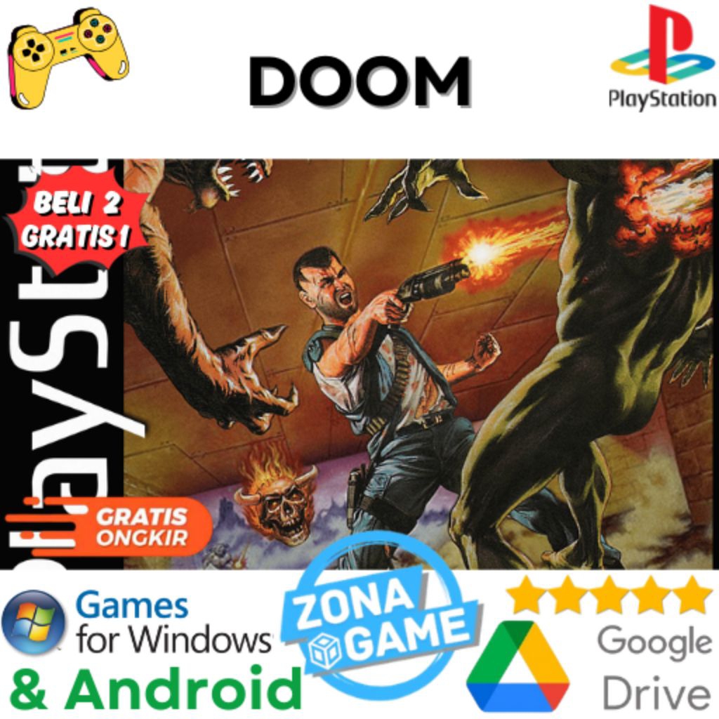 Game PC Doom Emulator PS1 | Bisa di Android / IOS / PC + Emulator | BELI 2 GRATIS 1