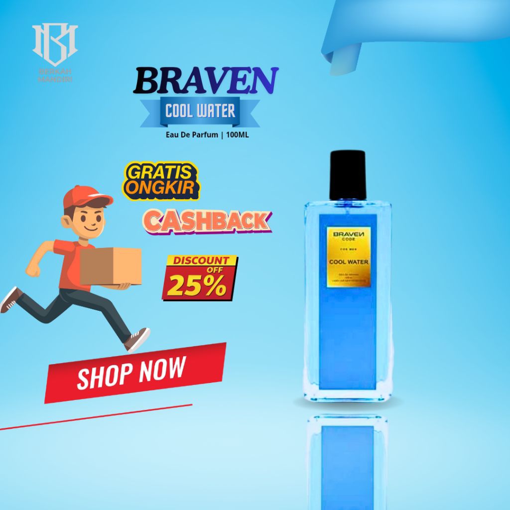 Parfum Braven cool water 100ML / parfum pria braven