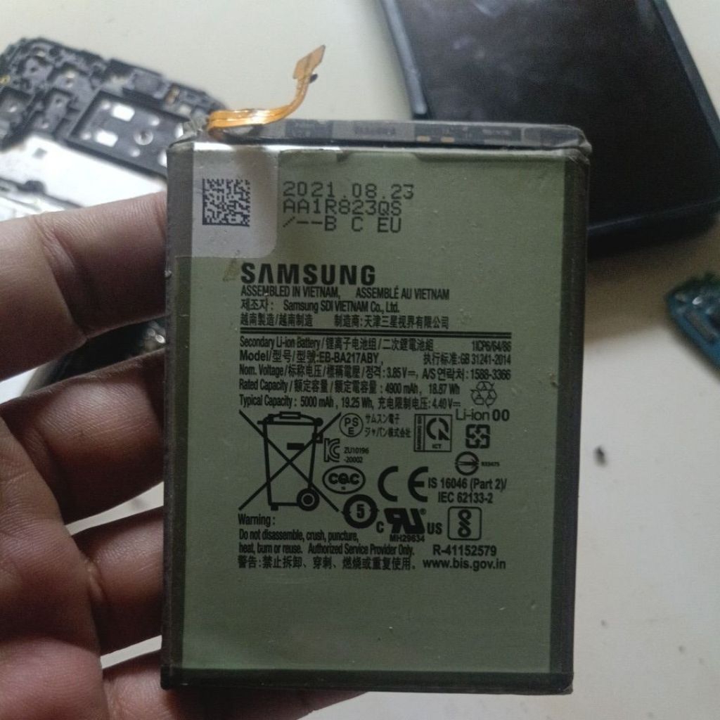 BATERAI ORI SAMSUNG A12 COPOTAN BEKAS