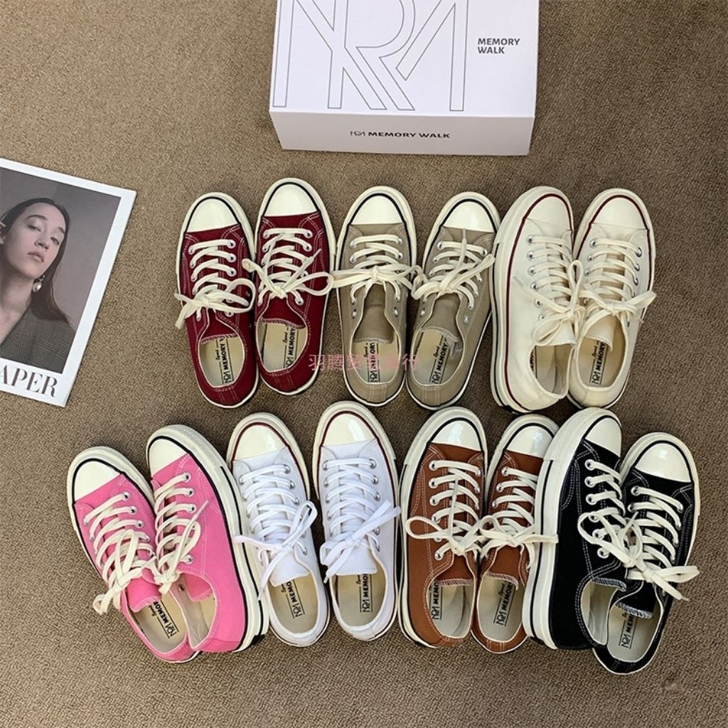 [KWALITAS PREMIUM]-Sepatu Sneakers kanvas Import - Sepatu sneakers Korea-ringan & elegan