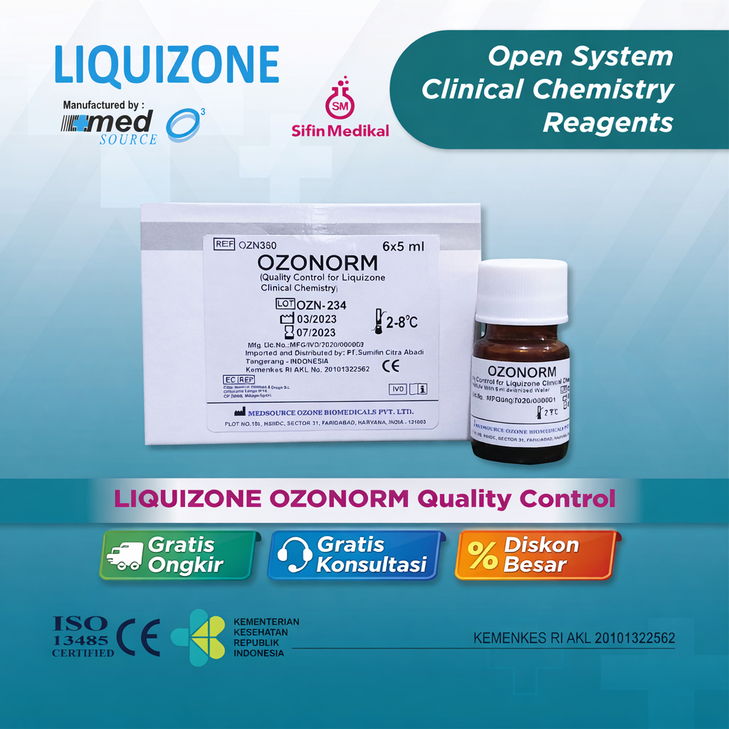 Reagen Kimia Control Normal Ozonorm Merek Liquizone
