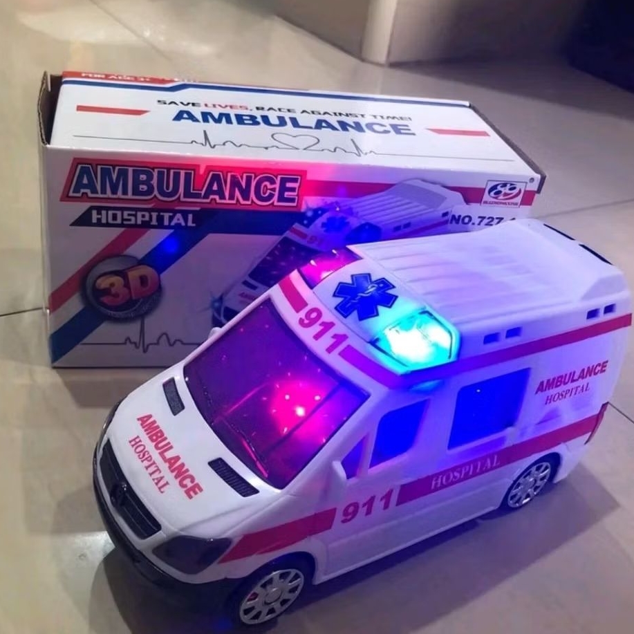 Mainan mobil ambulance bunyi dan jalan