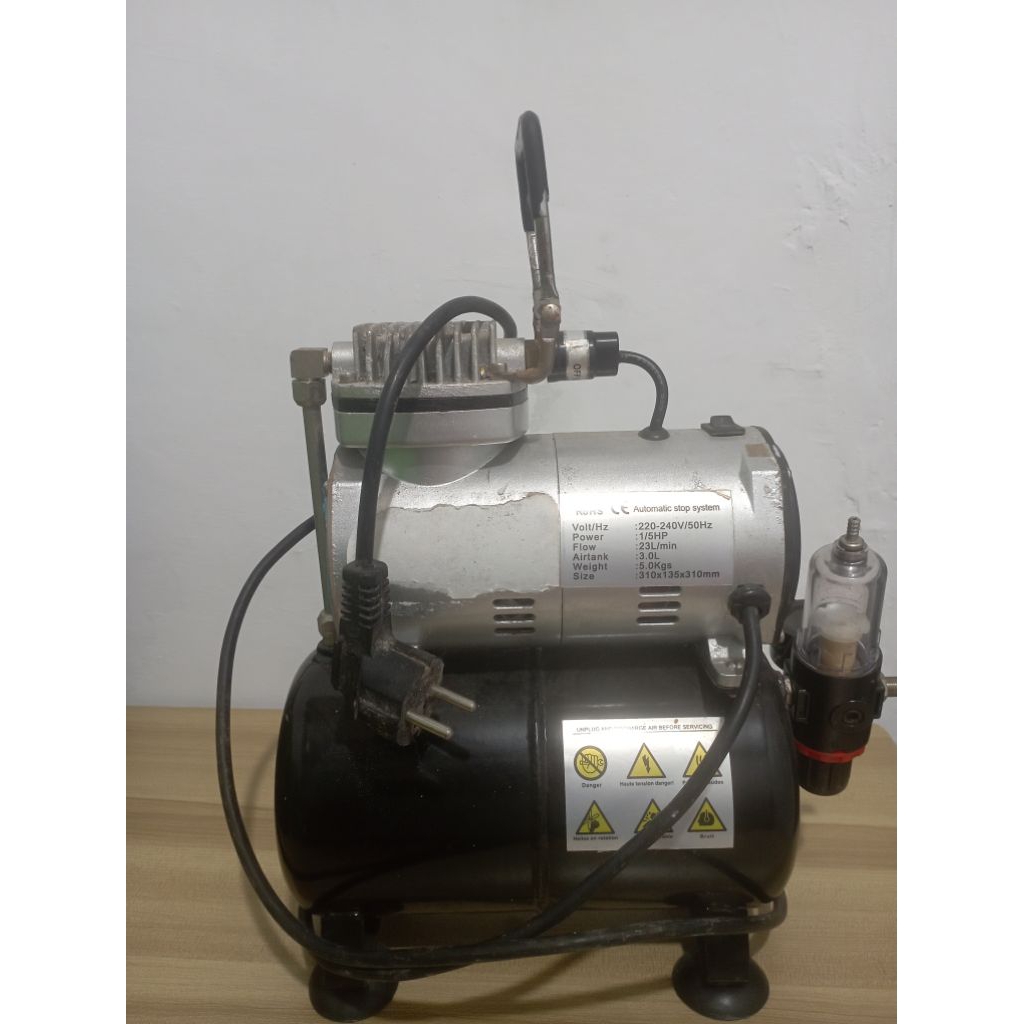 Kompresor mini bekas normal dgn spray komplit