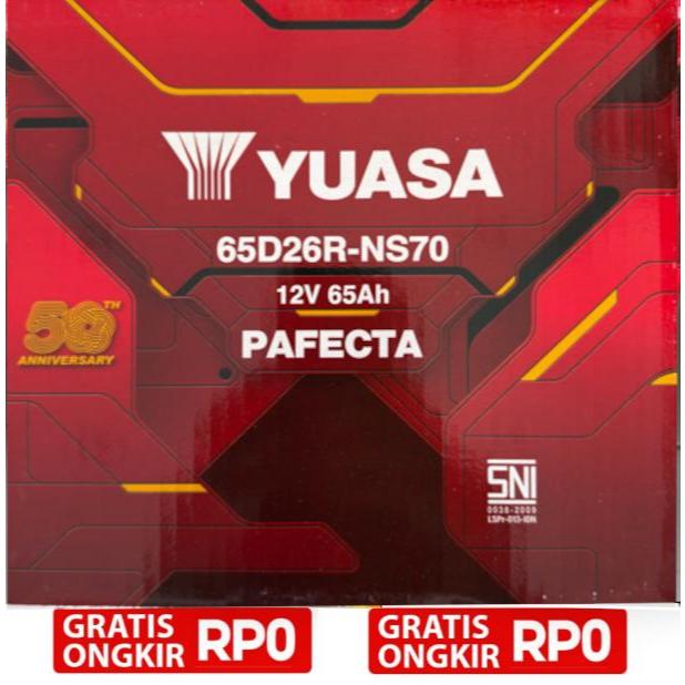 Aki Yuasa NS70 / 65D26R Yuasa Pafecta Original Asli 100%