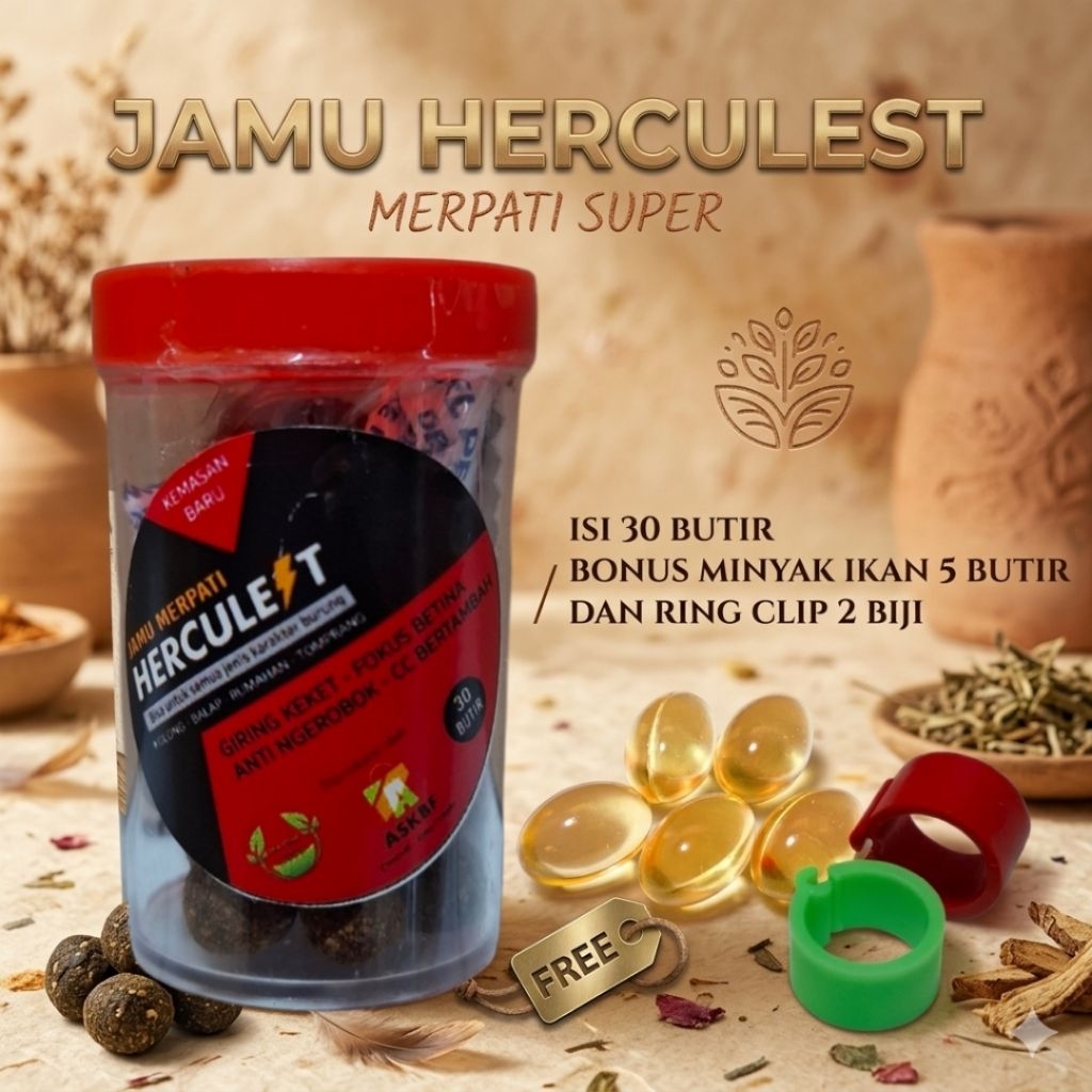 jamu merpati herculess isi 30 butir jamu herbal hercules merpati