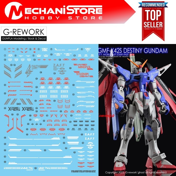 Water Decal MG Destiny by G-REWORK