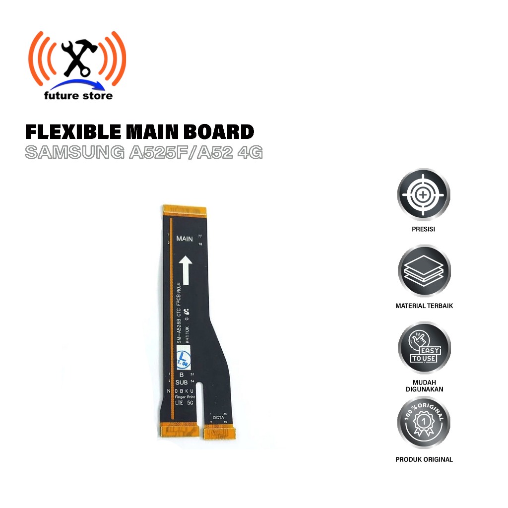 FLEXIBLE BOARD UNTUK SAMSUNG A525F/A52 4G ORIGINAL - MAIN BOARD - SPAREPART HP
