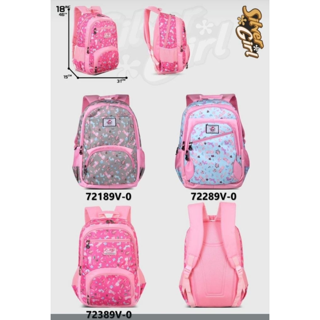 TAS ALTO SILVER GIRL ORI TAS RANGSEL SEKOLAH WANITA