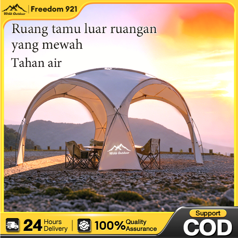 Tenda Dome Camping 8-10 orang Tenda Dome Otomatis Anti Air & UV Tenda Kanopi Besar Outdoor Tenda Pik