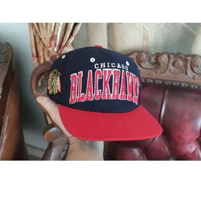 Topi Zhepyr Chicago Balckhawk vintage BIG LOGO