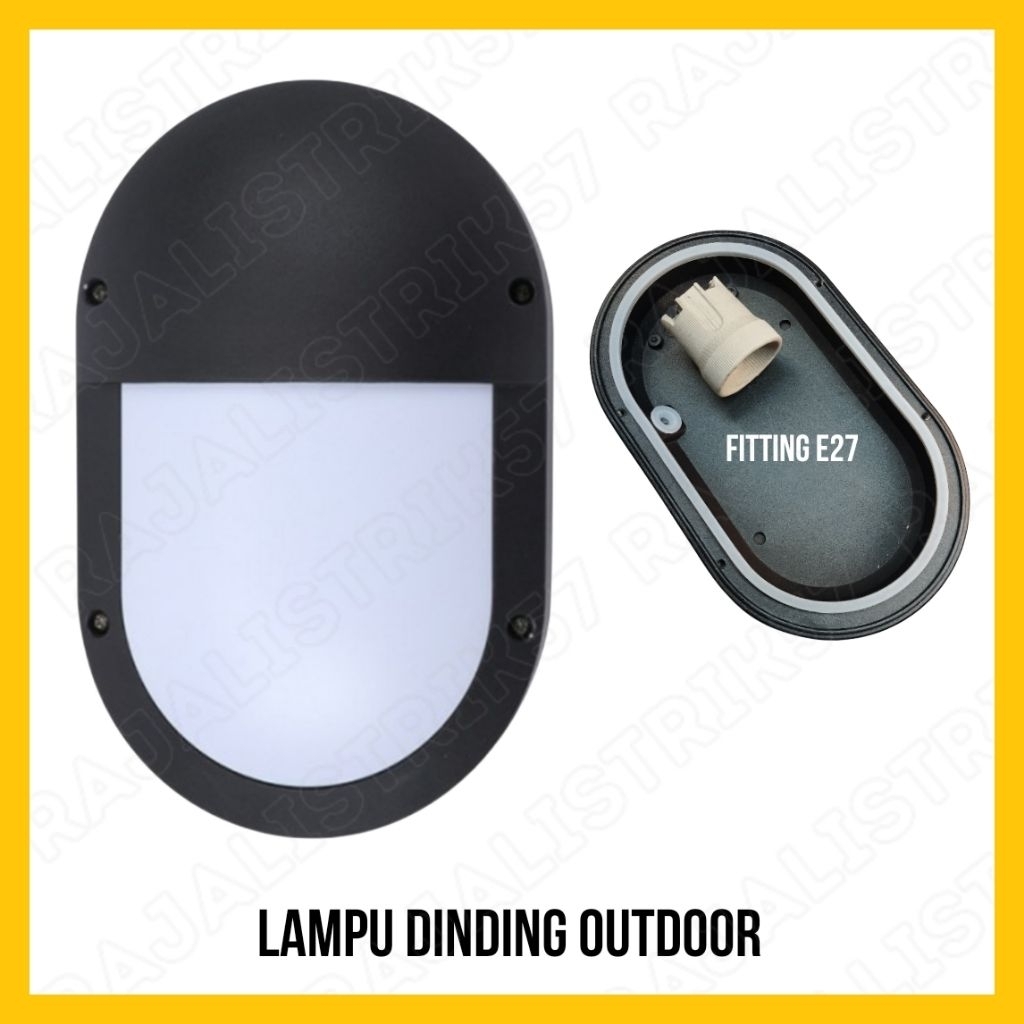 Housing Rumah Lampu dinding wall lamp Ball ice outdoor waterproof SA4302 Hitam