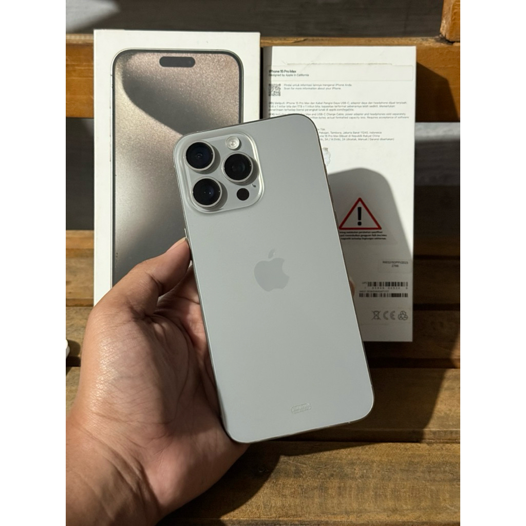 iphone 15 pro max 512gb ibox natural titanium second