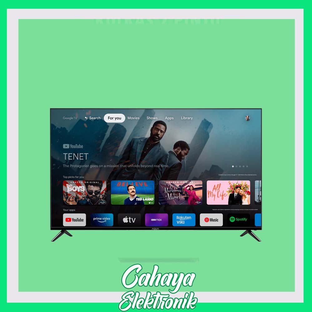SMART TV GOOGLE TV AQUA AQT58K85EUX 58 INCH ORIGINAL GARANSI RESMI