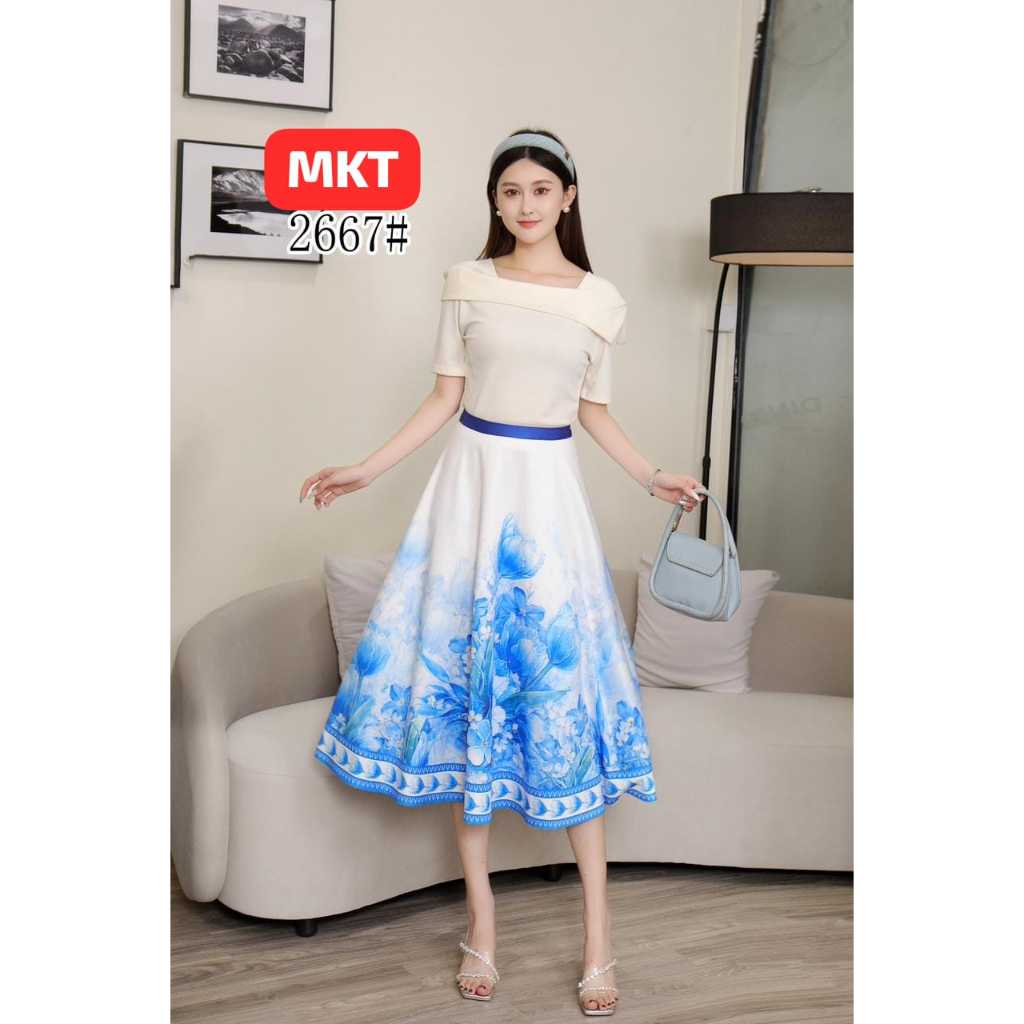 MISS APRIL ROK BANGKOK 7/8 SCUBA MOTIF FLOWER #2667