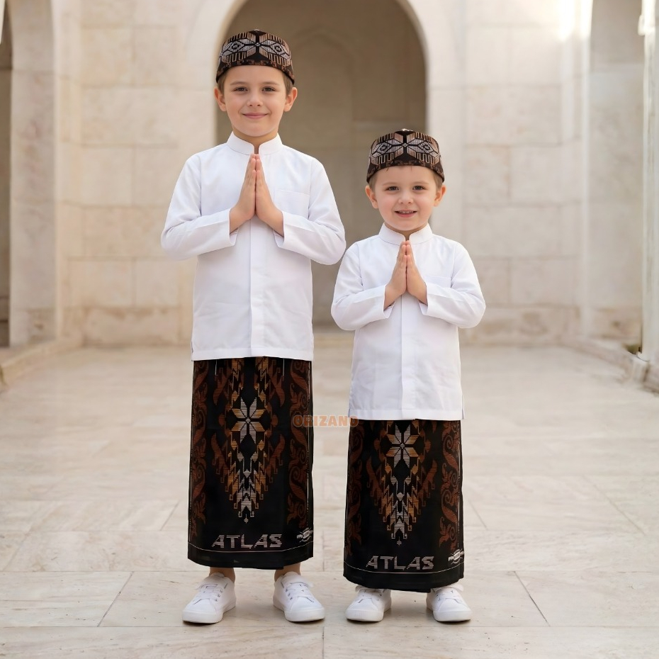 Sarung anak laki laki instan dengan karet pinggang yang nyaman Motif BATIK & SONGKET SPESIAL
