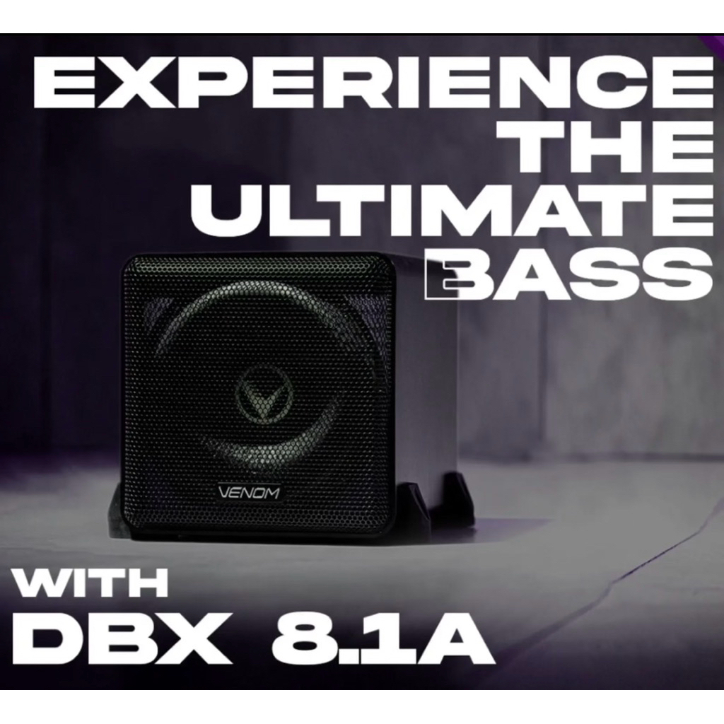 BEKAS SUBWOOFER ACTIVE VENOM KOTAK DIABOX DBX 8.1A Dual Subwoofer 8 INCH SQ