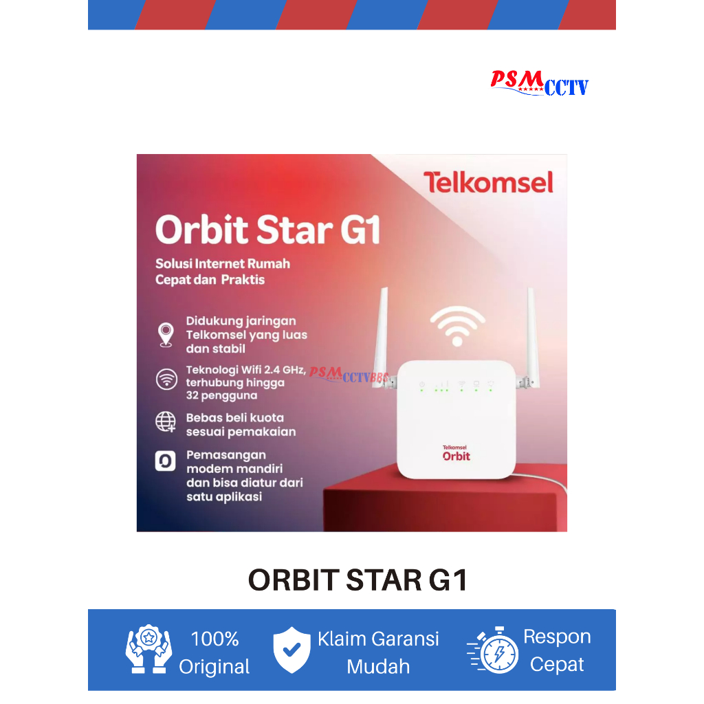 Telkomsel Modem Wifi Internet Orbit Start G1 BONUS 150 GB