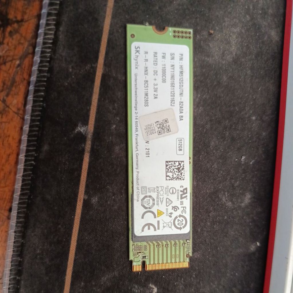SSD NVME 512Gb SK hynix