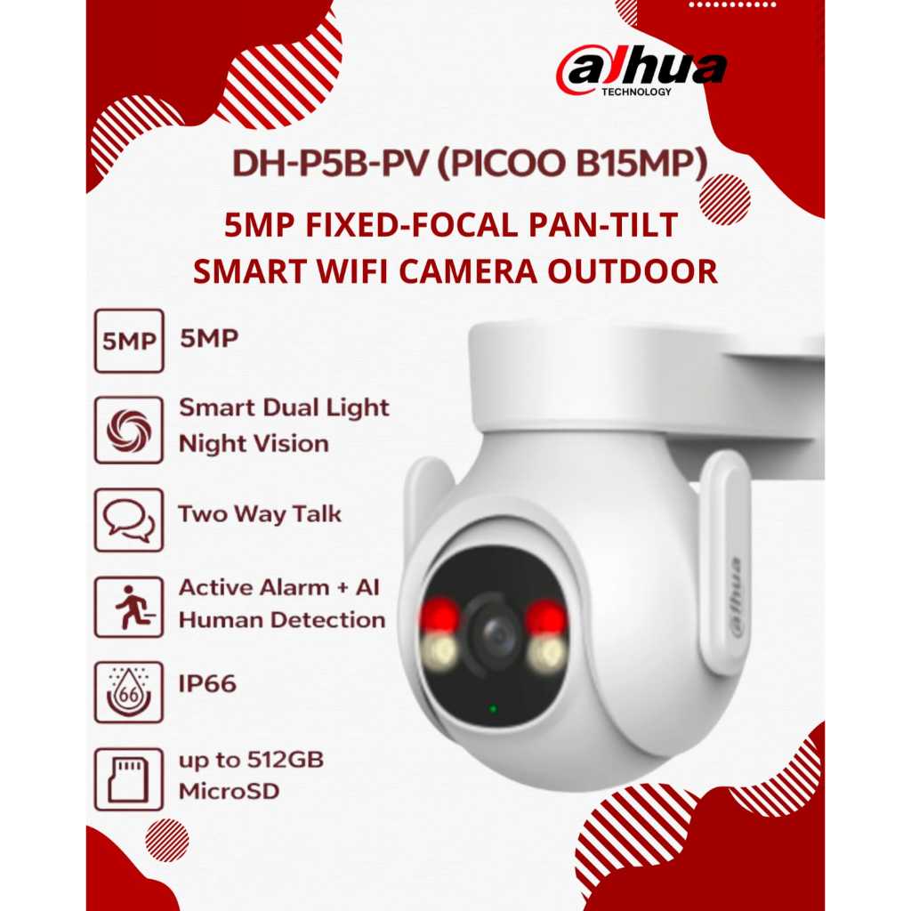 IpCam Dahua Picoo 3MP dan 5MP Kamera Outdoor