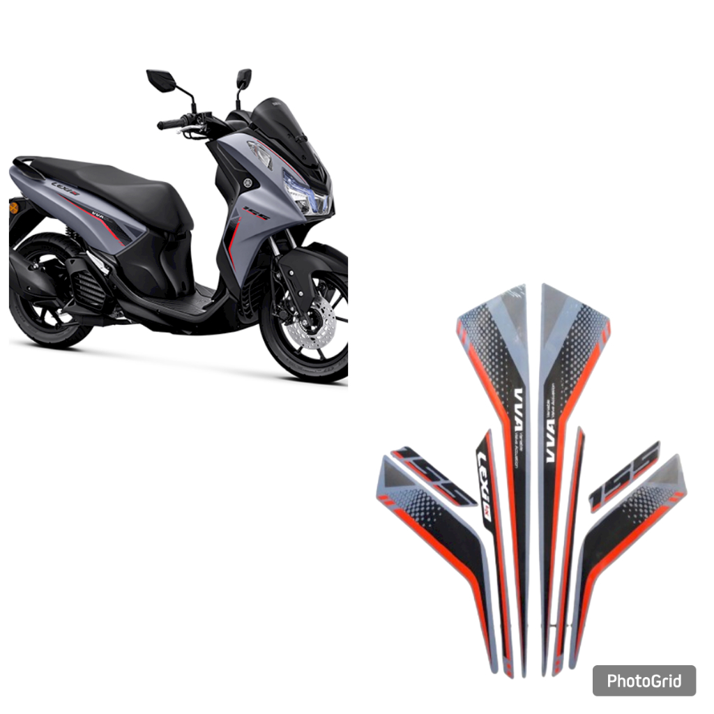 stiker yamaha lexi 2024 abu