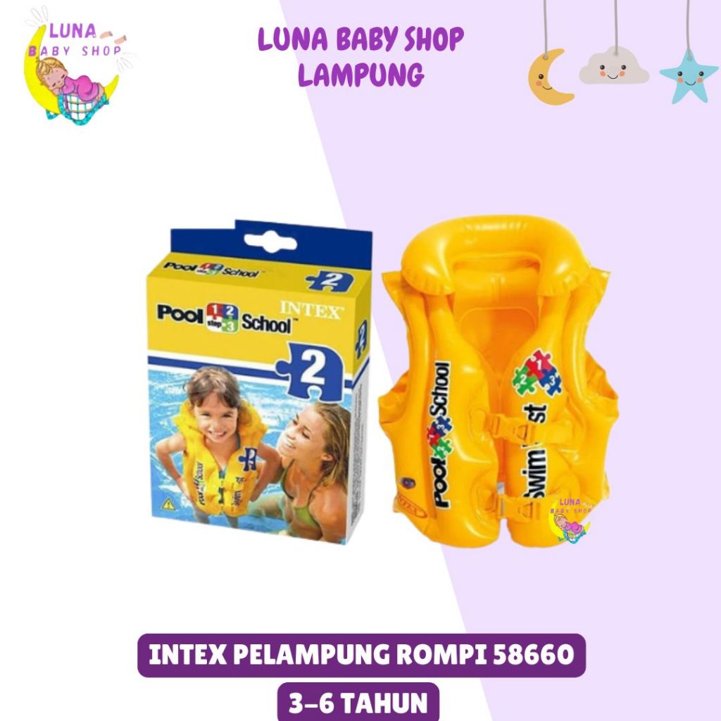 Intex Pelampung Ban Renang Rompi Anak/Swim Vest 3-6 Tahun/58660