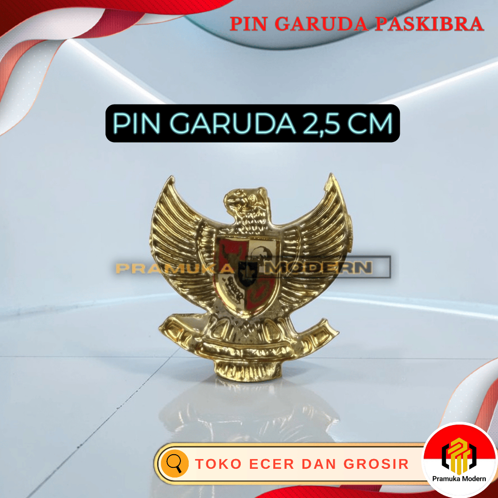 pin bros garuda 2.5cm pin paskibra lapis resin