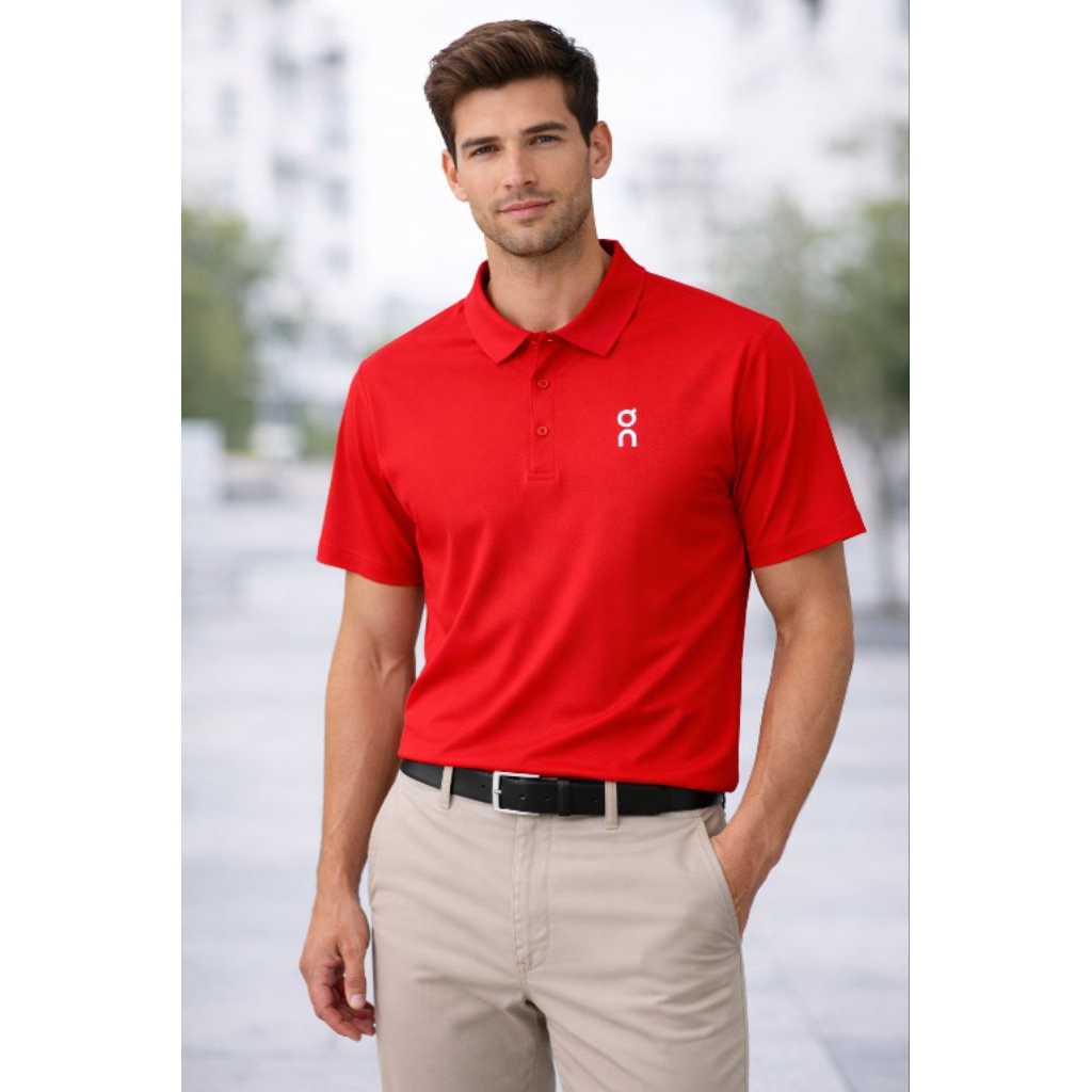 Kaos kerah polo dry fit seamless ON CLOUD uncloud tanpa jahitan kaus golf baju futsal baju kerah pol