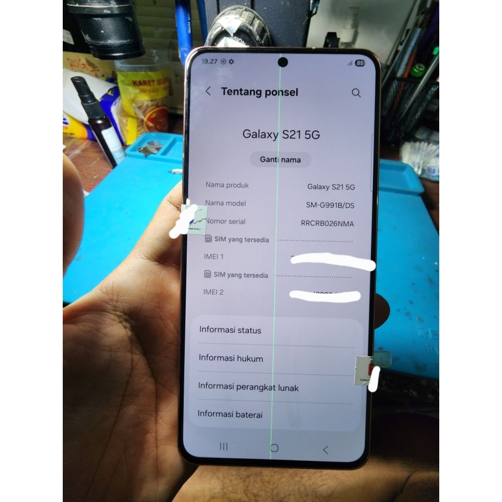 lcd samsung s21 5g copotan ori