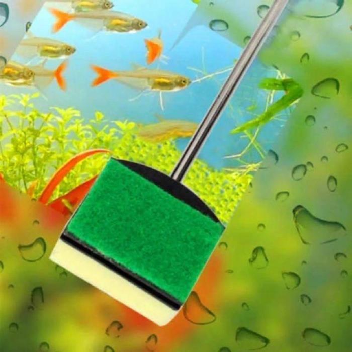 Scaper Aquarium Pembersih Kaca Sikat Kaca Akuarium Stenlis 60cm