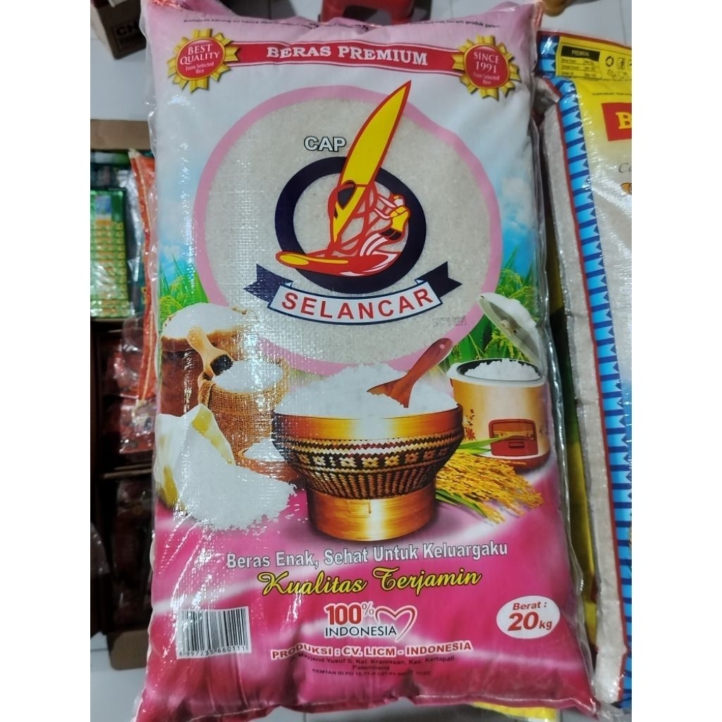 Beras Selancar 20 Kg (Reguler/Ekspedisi)