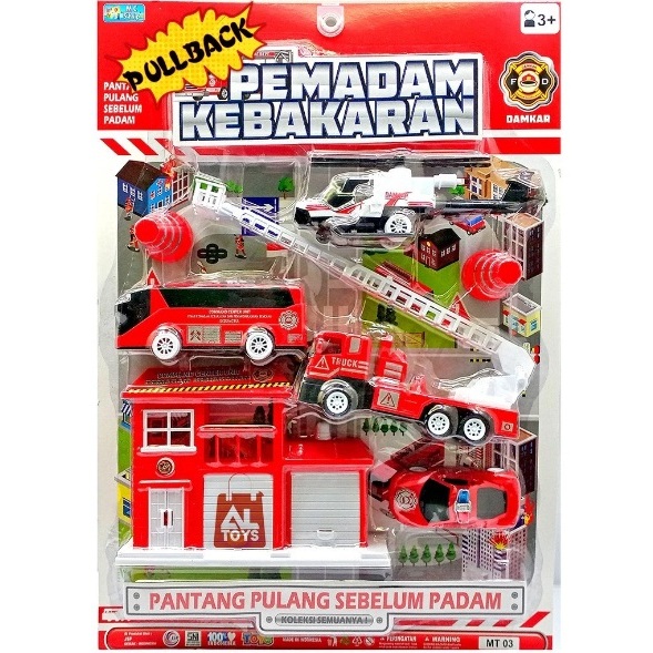 SUNWAYSTORE - Mainan Set Pemadam Kebakaran DAMKAR / Mainan Anak Set Mobil Pemadam / Mainan anak Cowo
