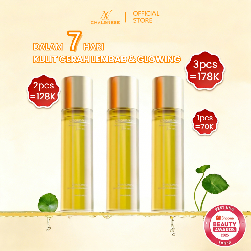 CHALONESE WHITENING AND MOISTURIZING NIACINAMIDE & GLUTA WHITENING TONER 160ML