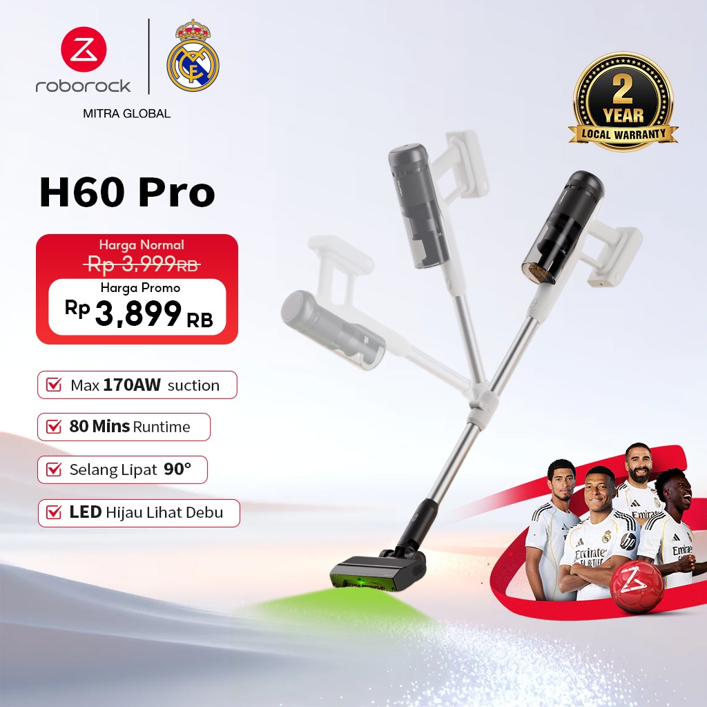 Roborock  vacuum cleaner Original  Rumah Tangga penyedot debu|vacum cleaner kasur Anti-Tangle |80 Mi