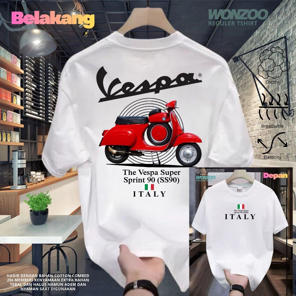 KAOS VESPA CLASIC SS90 SUPER SPRINT,EXCEL.PTS PX150 P150X PS P150S,EXLUSIVE PIAGGIO PREMIUM QUALITY