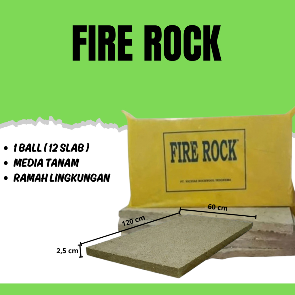 ROCKWOOL FIRE ROCK MEDIA TANAM /  PEREDAM SUARA / PEREDAM PANAS