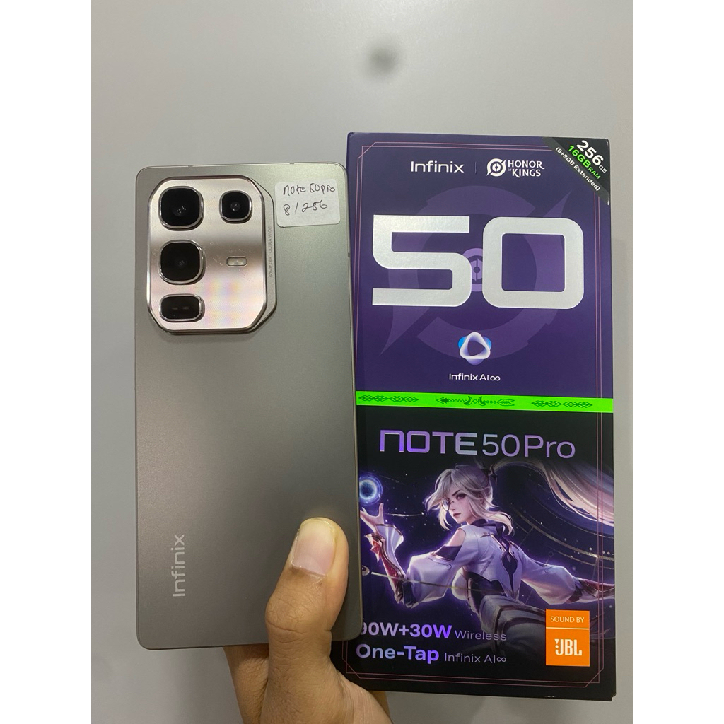 infinix note 50pro ram 8/256 second bekas