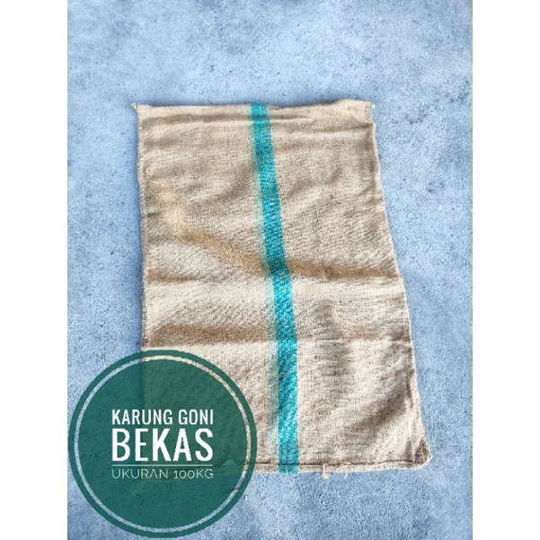 KARUNG GONI  BEKAS - TAHAN LAMA - KAPASITAS 100KG KARUNG WADAH KACANG KENTANG