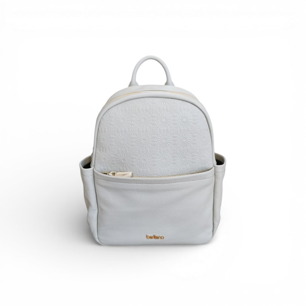 Berliano Leather GRETA BAG - Tas Backpack Wanita Kulit Sapi Asli Motif Batik - Tas Ransel Wanita