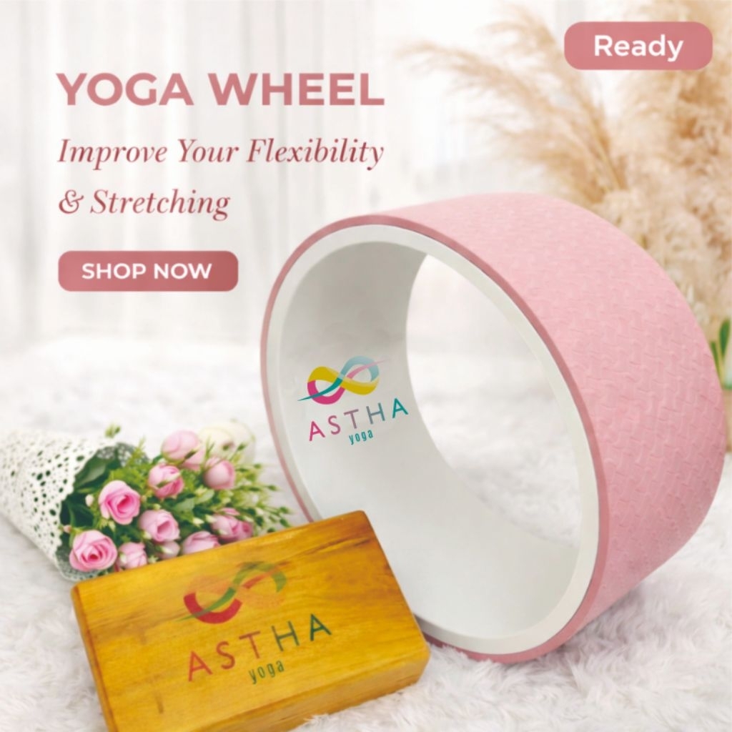 READY  Slim Yoga Wheel / Yoga Wheel Slim 15cm/ alat terapi punggung / yoga wheel stabil / yoga wheel