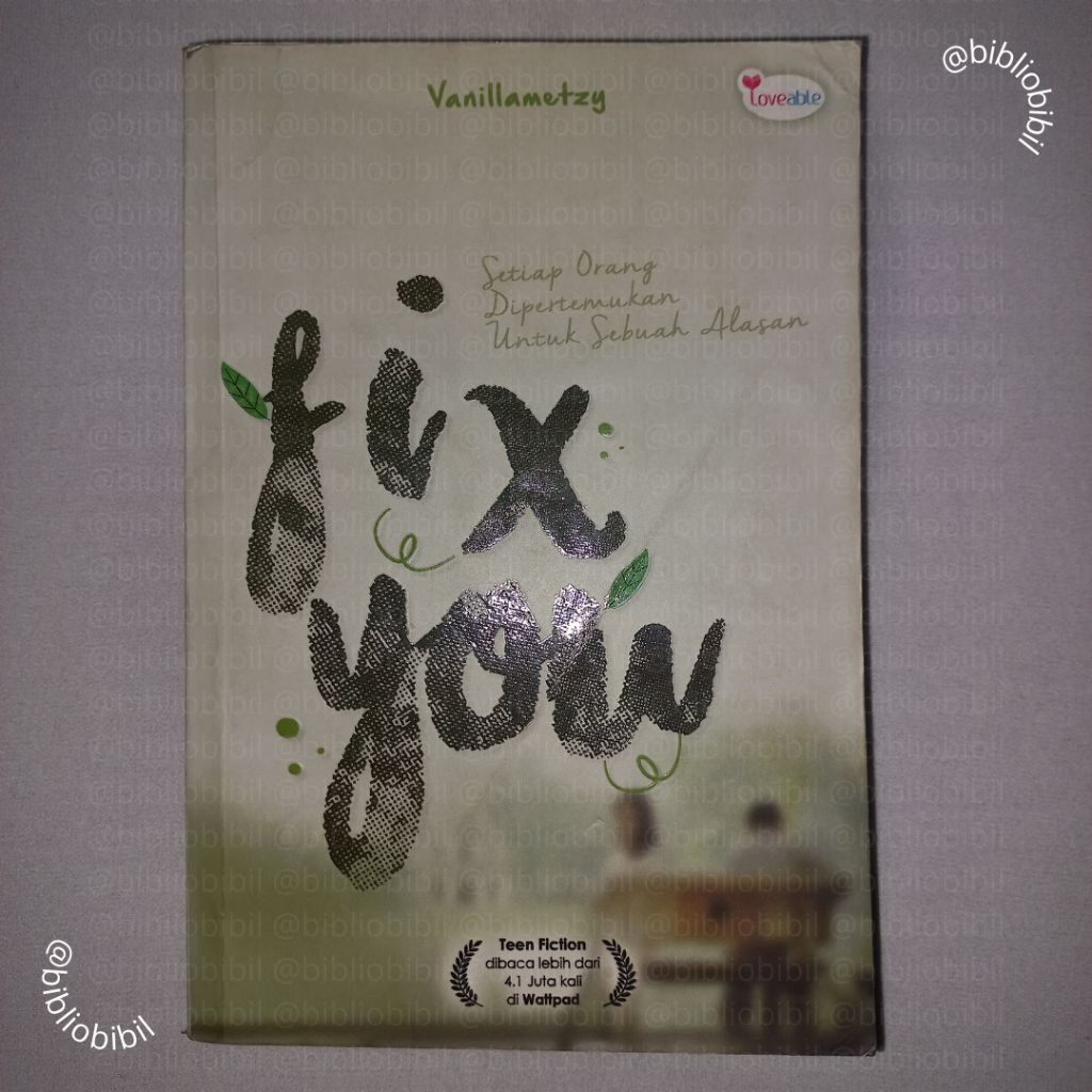 [Preloved] Novel Fix You - Vanillametzy
