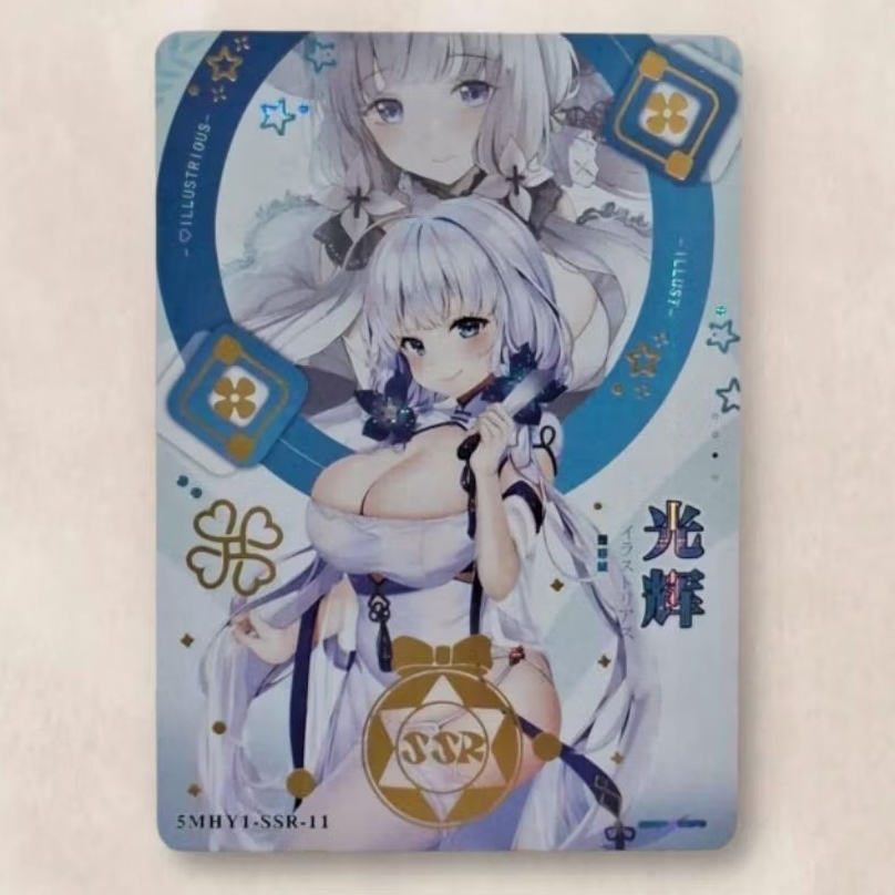 Kartu CCG Goddess Flower Girl Azur Lane Illustrious SSR 11