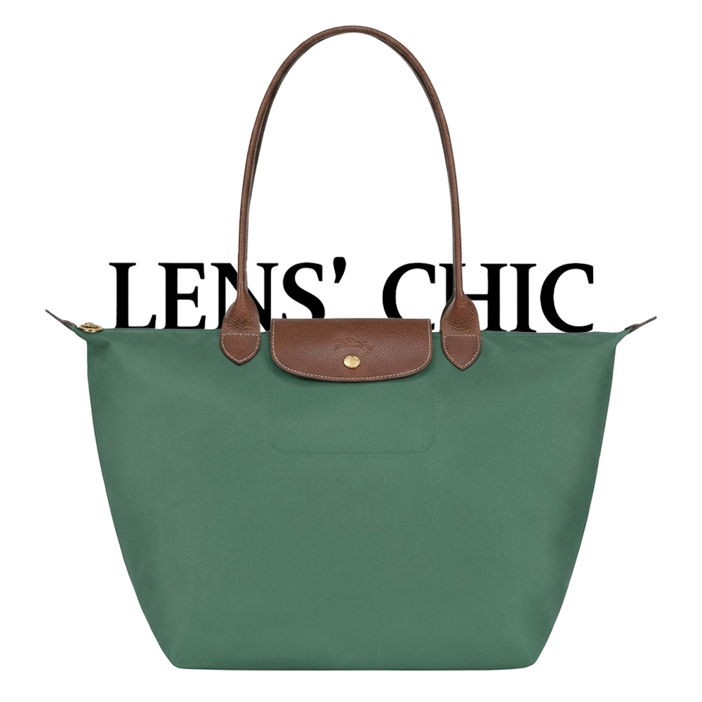 Longchamp*Hijau Pupus Tote Bag Tas Nilon Tas Wanita Authentic Branded Bag handbag waterproof foldabl