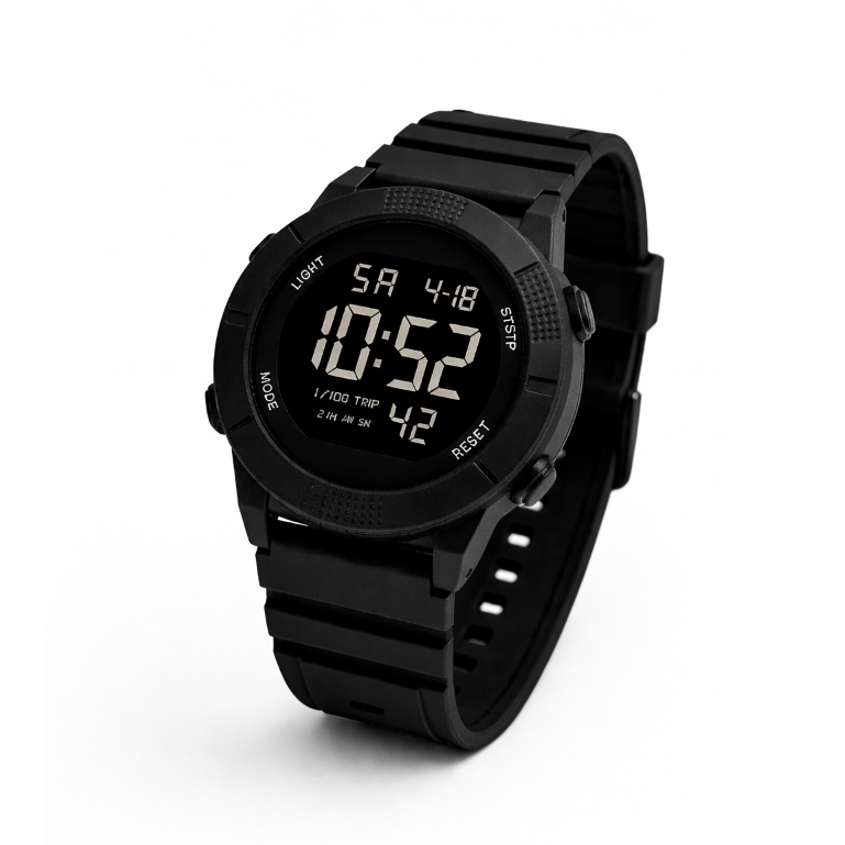 Jam Tangan Digital Pria 46mm Anti Air Karet