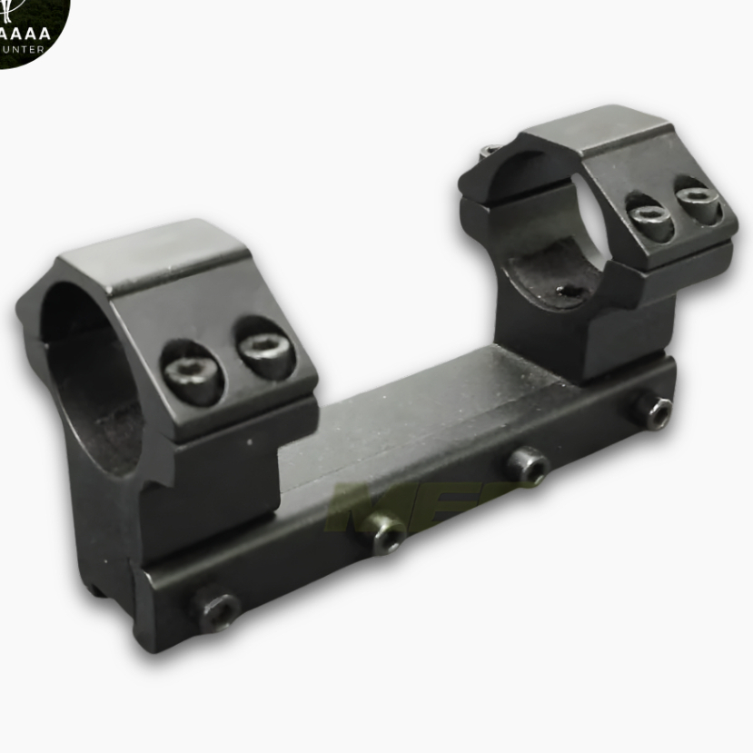 Mounting Teleskop One Piece Double Ring OD 25 Rail 11 / 22 Aluminium