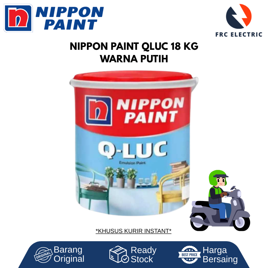 CAT TEMBOK - CAT DINDING - CAT TEMBOK INTERIOR - CAT RUMAH - CAT RUMAH PUTIH - CAT QLUC 18 KG