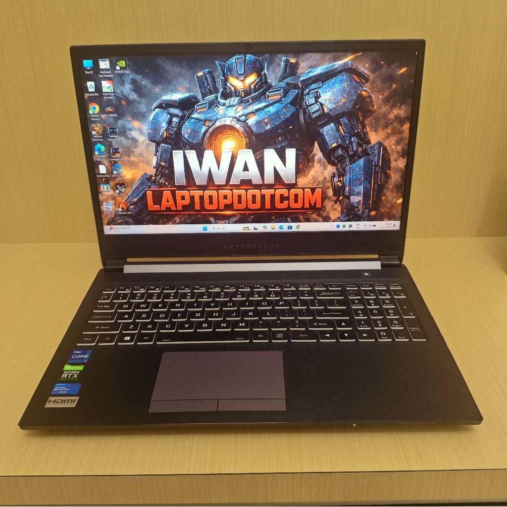 Laptop Gaming Sultan - Aftershock Clevo FORGE 15 RTX 3060 i7 gen 11 16gb/512gb - gaming, rendering, 