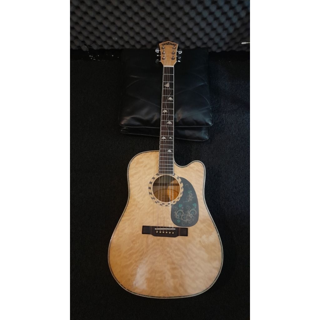 Gitar akustik elektrik lawas Washbrun selebrating series 2008 second siap pakai
