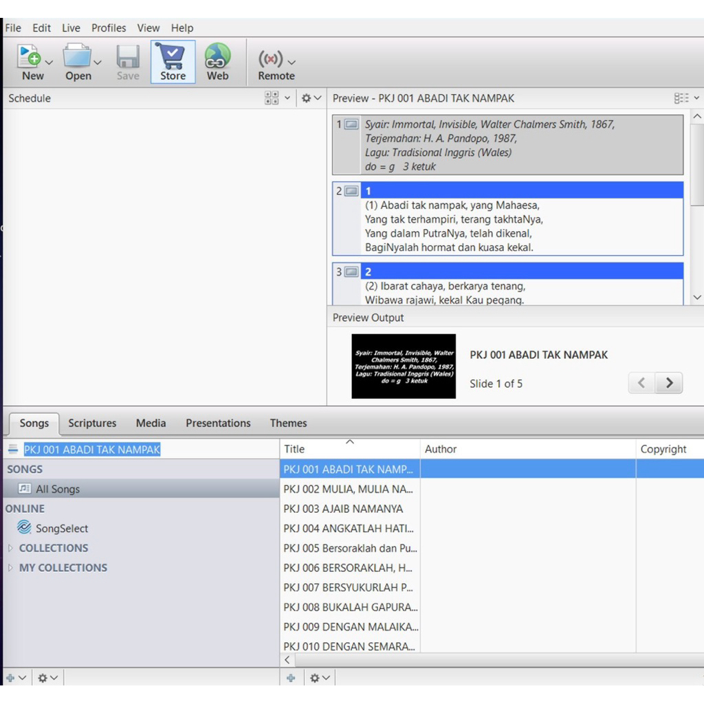 Lagu utk Easyworship Kidung KJ PKJ KPJ NKI NKB dll - Termurah